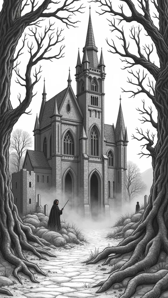 gothic dark dark fantasy coloring pages